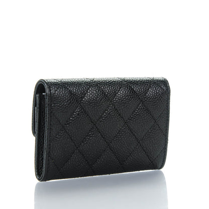 Chanel Caviar Quilted Flap Card Holder Black 3 of 8