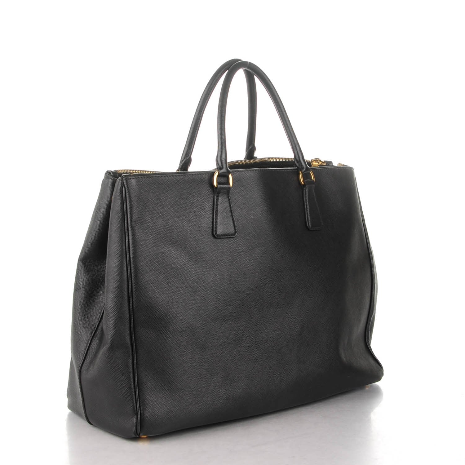 Prada Saffiano Lux Extra Large Galleria Double Zip Tote Black 3 of 10