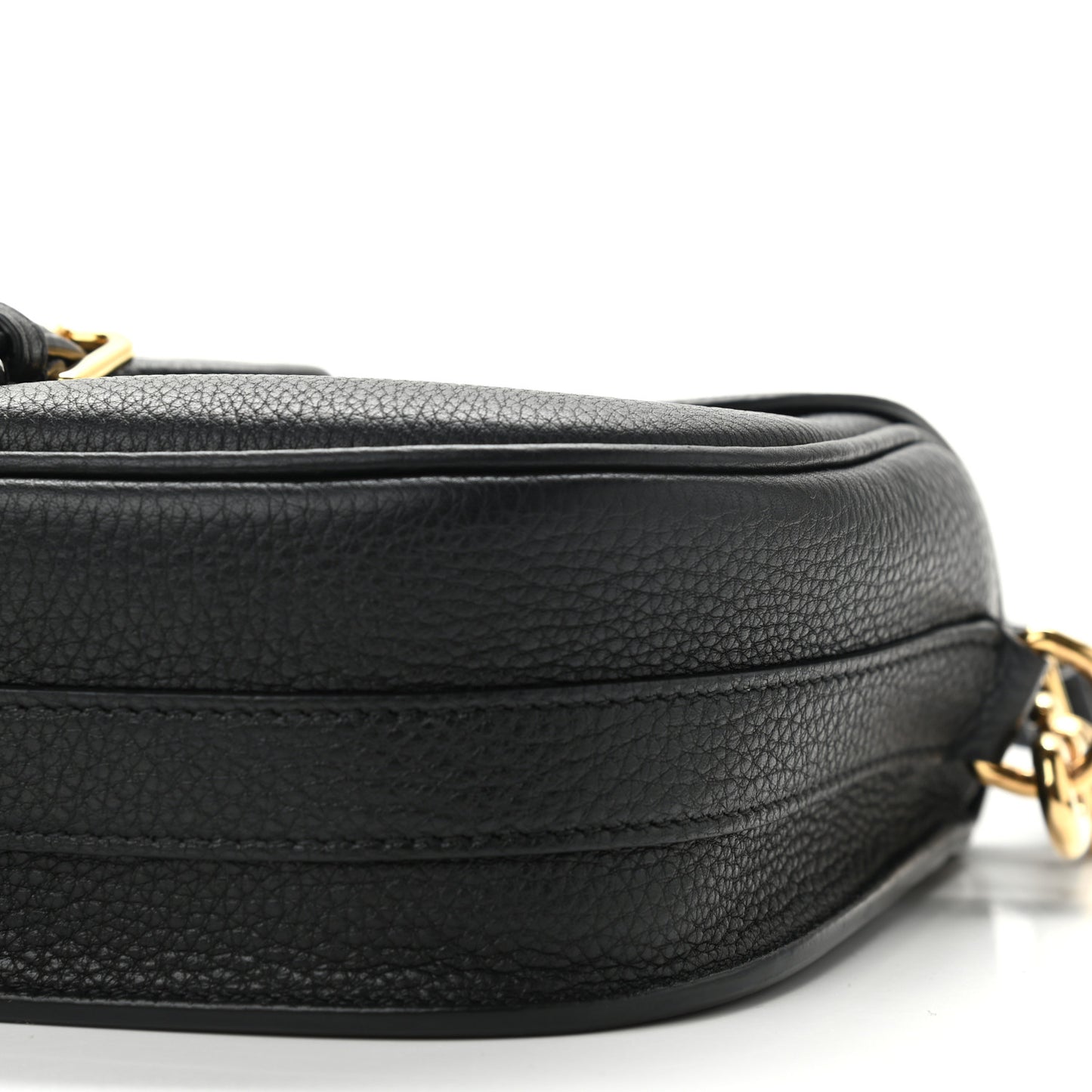Grained Calfskin Medium Bobby Flap Black