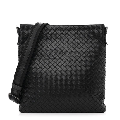 Bottega Veneta Nappa Intrecciato VN Crossbody Messenger Bag Black 1 of 9