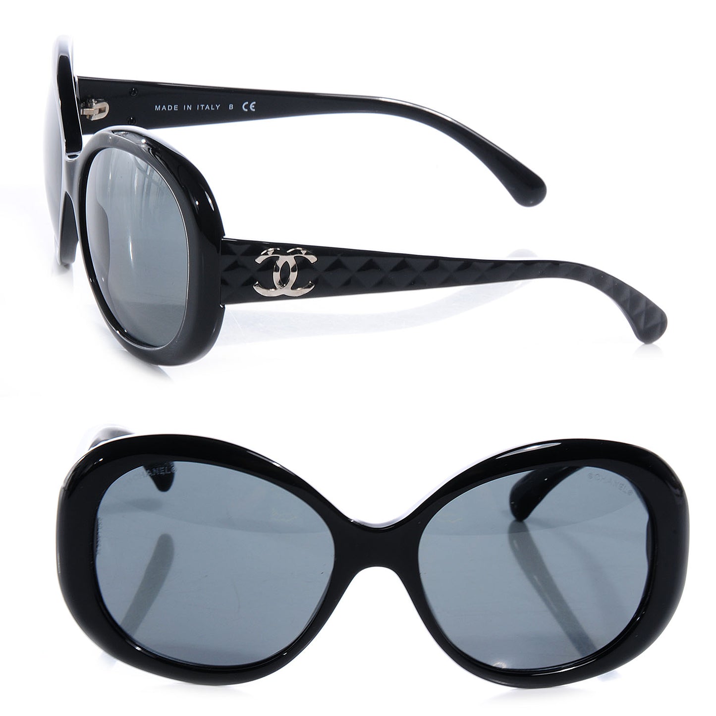 Quilted CC Sunglasses 5188 Black