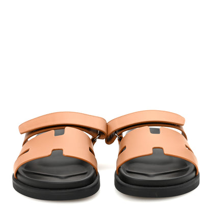 Hermes Calfskin Womens Chypre Sandals 39 Naturel 3 of 10
