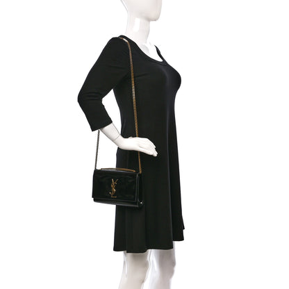 Saint Laurent Patent Small Monogram Kate Satchel Black 2 of 11