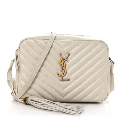 Saint Laurent Calfskin Matelasse Monogram Lou Camera Bag Crema Soft 1 of 10