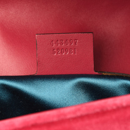 Gucci Velvet Matelasse Small GG Marmont Shoulder Bag Light Raspberry Rose 5 of 8