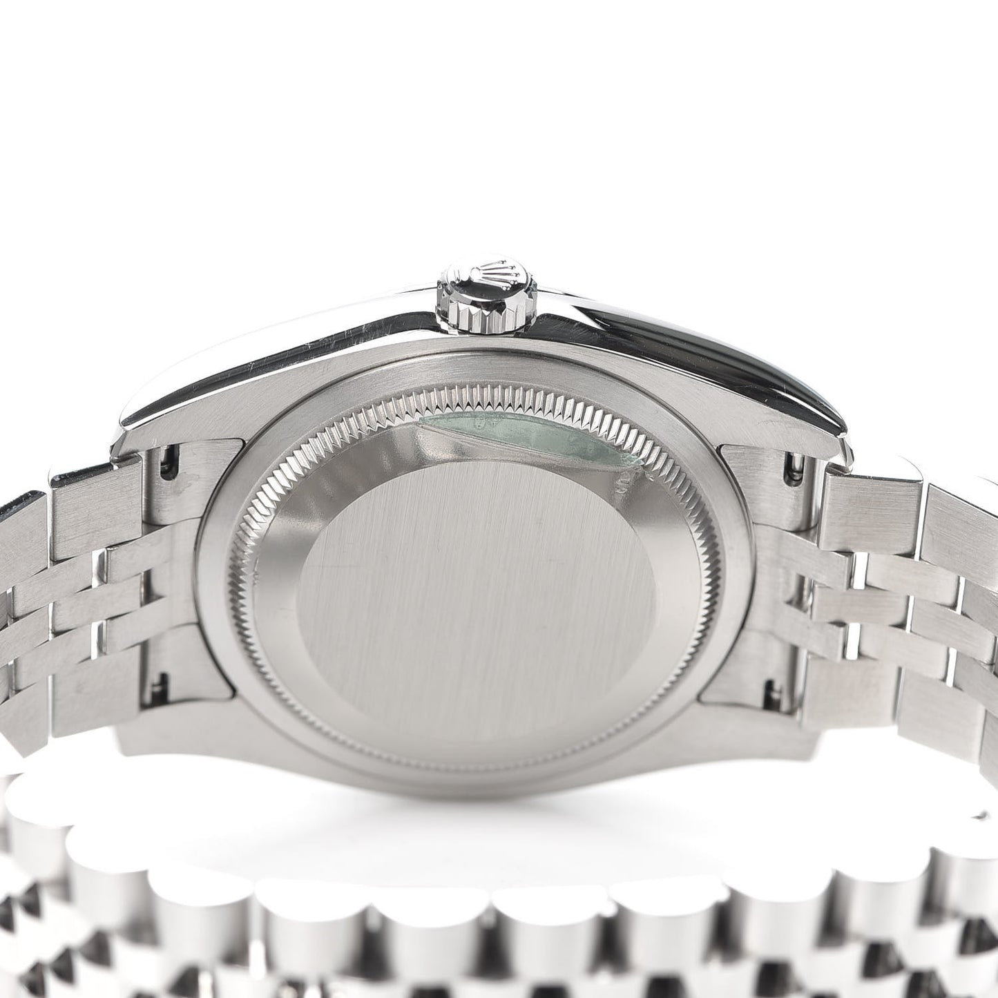 Stainless Steel 18K White Gold Diamond 36mm Oyster Perpetual Datejust Watch Black 116234