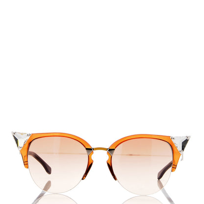 Fendi Iridia Cat Eye Sunglasses FF 0041/S Brown 2 of 9