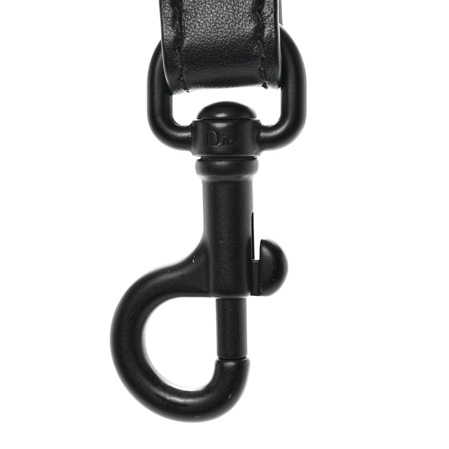 Canvas Embroidered Shoulder Strap Black Ultramatte