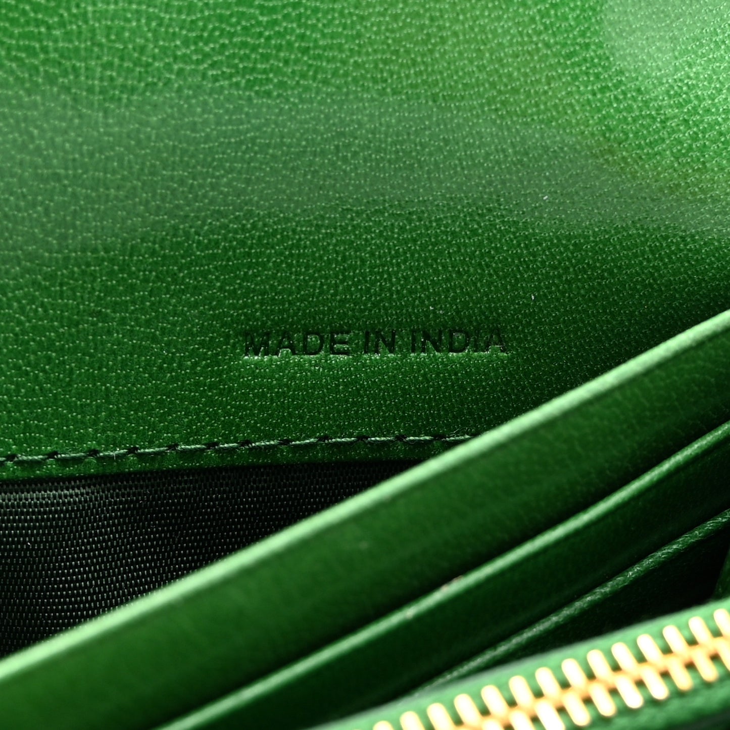 Goatskin Woven Continental Flap Wallet Verde