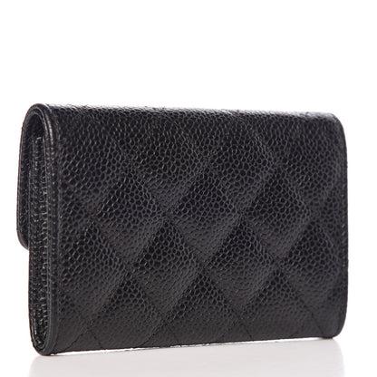 Chanel Caviar Quilted Flap Card Holder Black 3 of 8