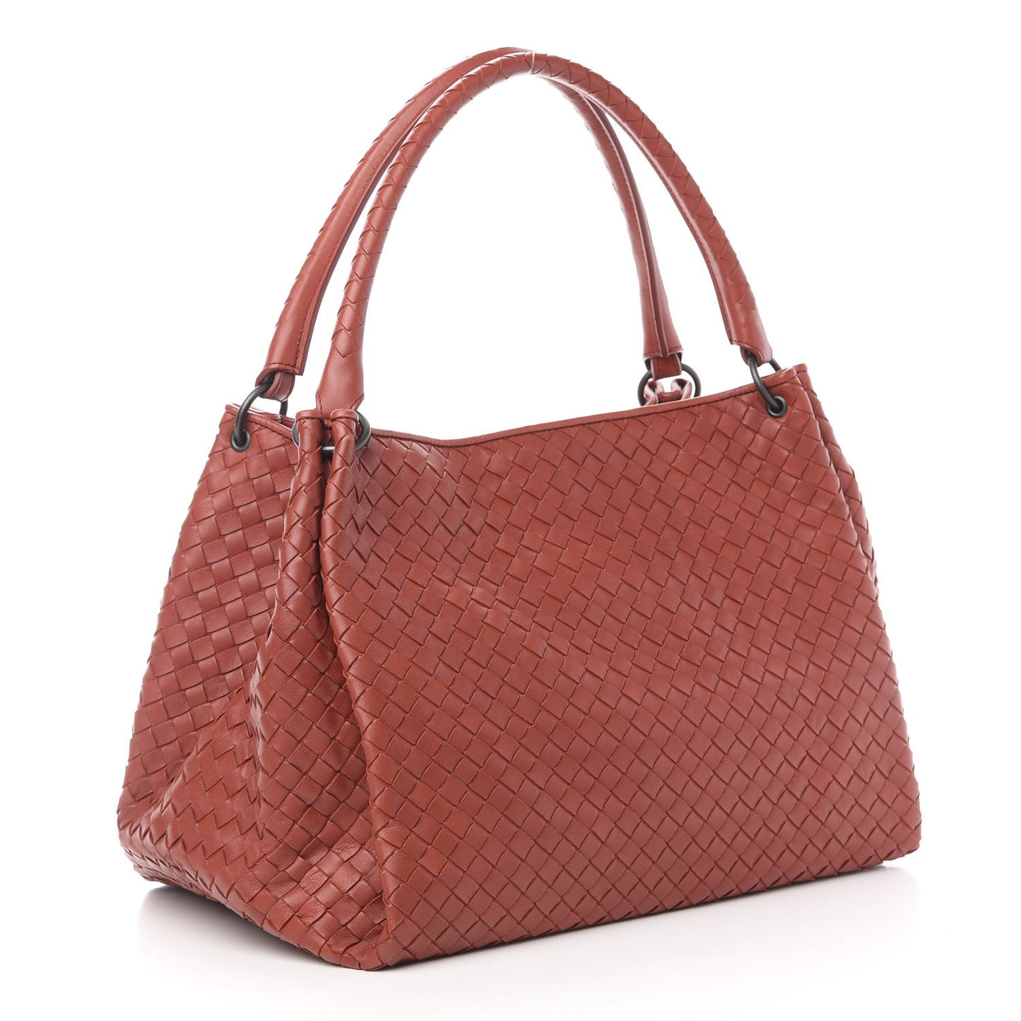 Nappa Intrecciato Parachute Bag Brique