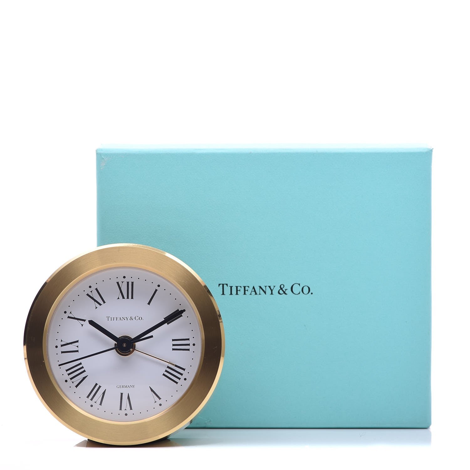 Tiffany Brass Round Quartz Alarm Clock Gold 5 of 5