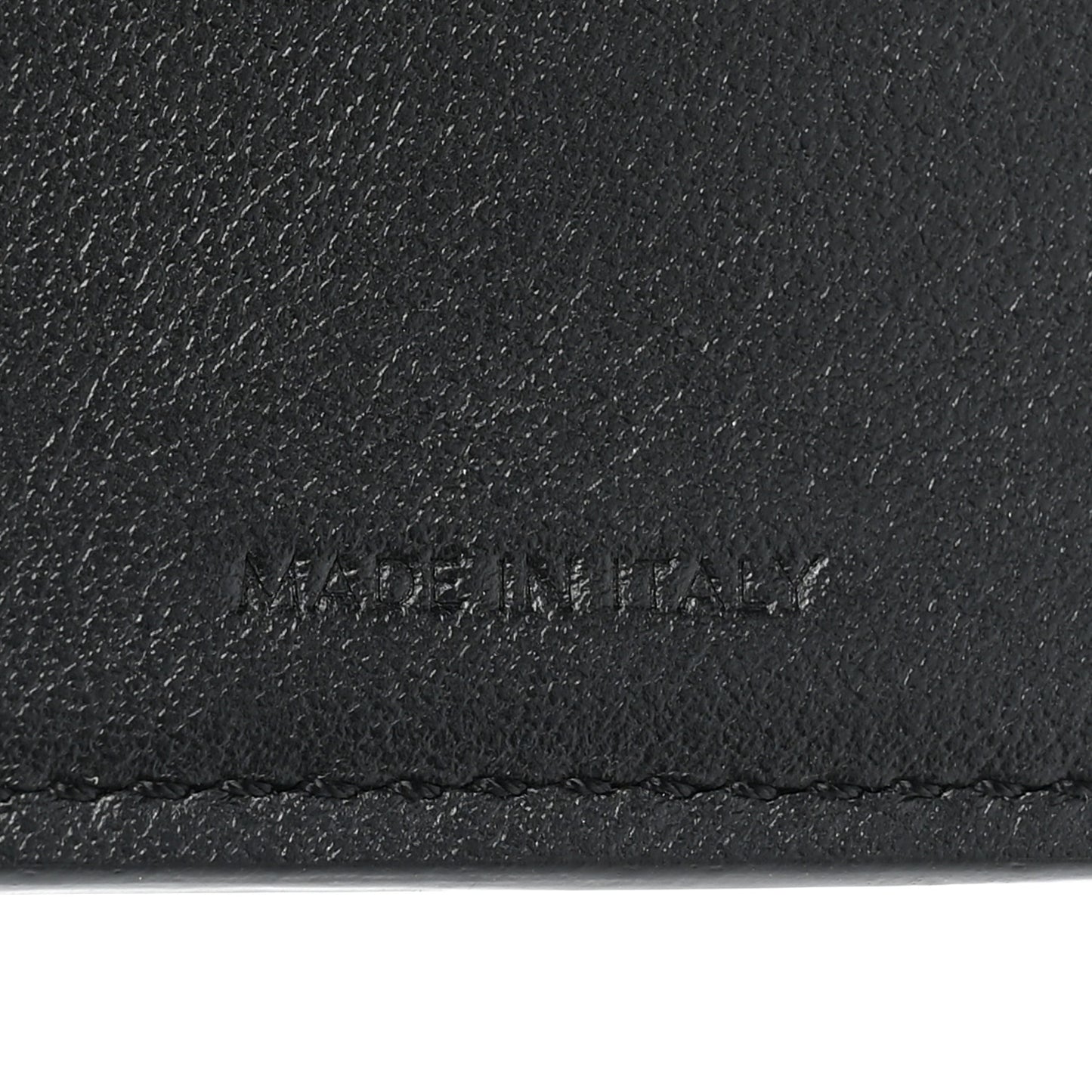 Shiny Calfskin Small Triomphe Wallet Black