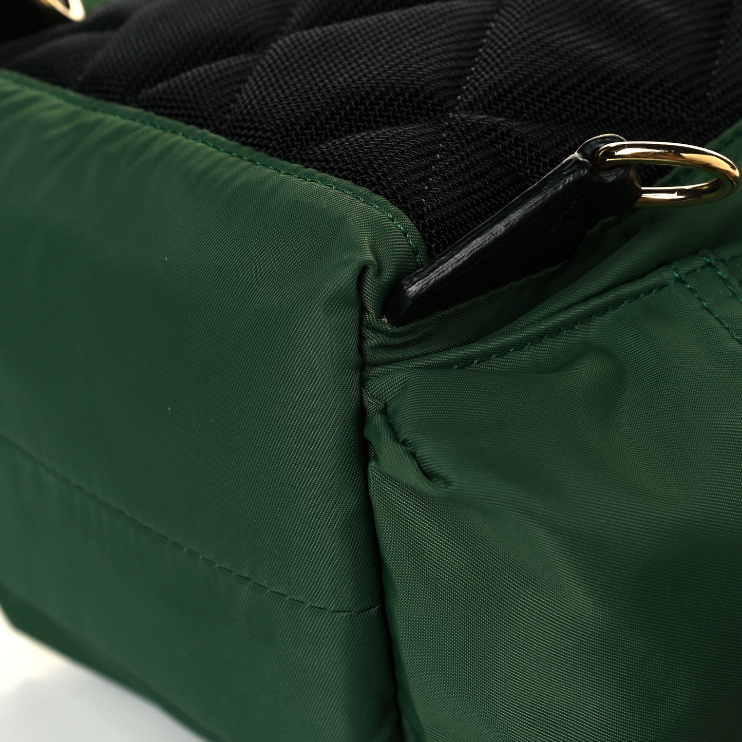 Nylon Small Crossbody Rucksack Backpack Canvas Green