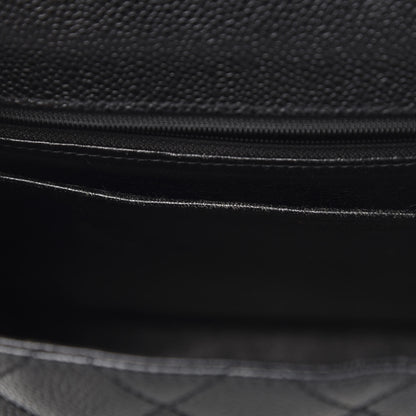 Chanel Caviar Quilted Jumbo Kelly Flap Black 11 of 12