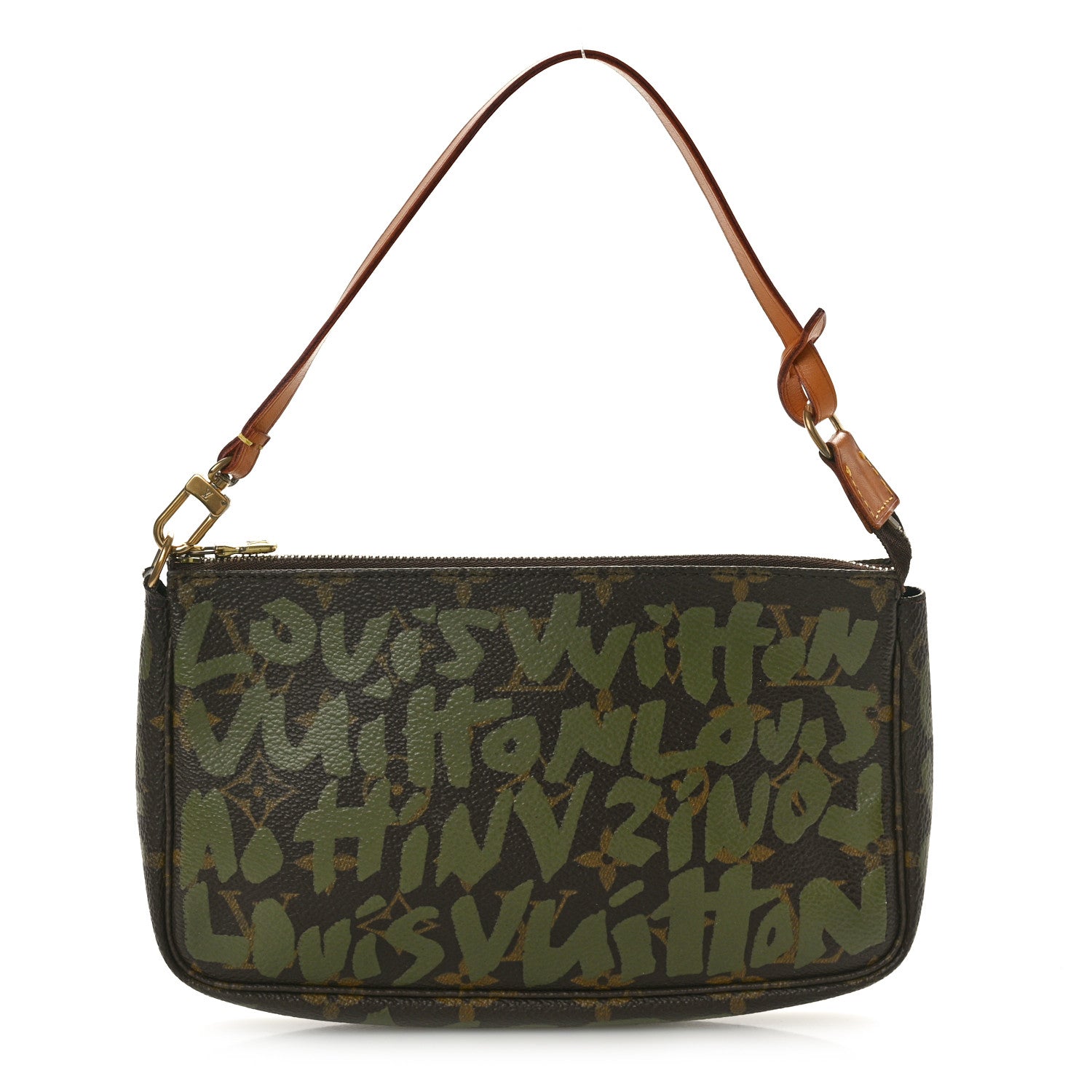 Louis Vuitton Monogram Graffiti Pochette Accessories Kaki 1 of 9