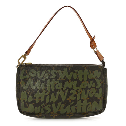 Louis Vuitton Monogram Graffiti Pochette Accessories Kaki 1 of 9
