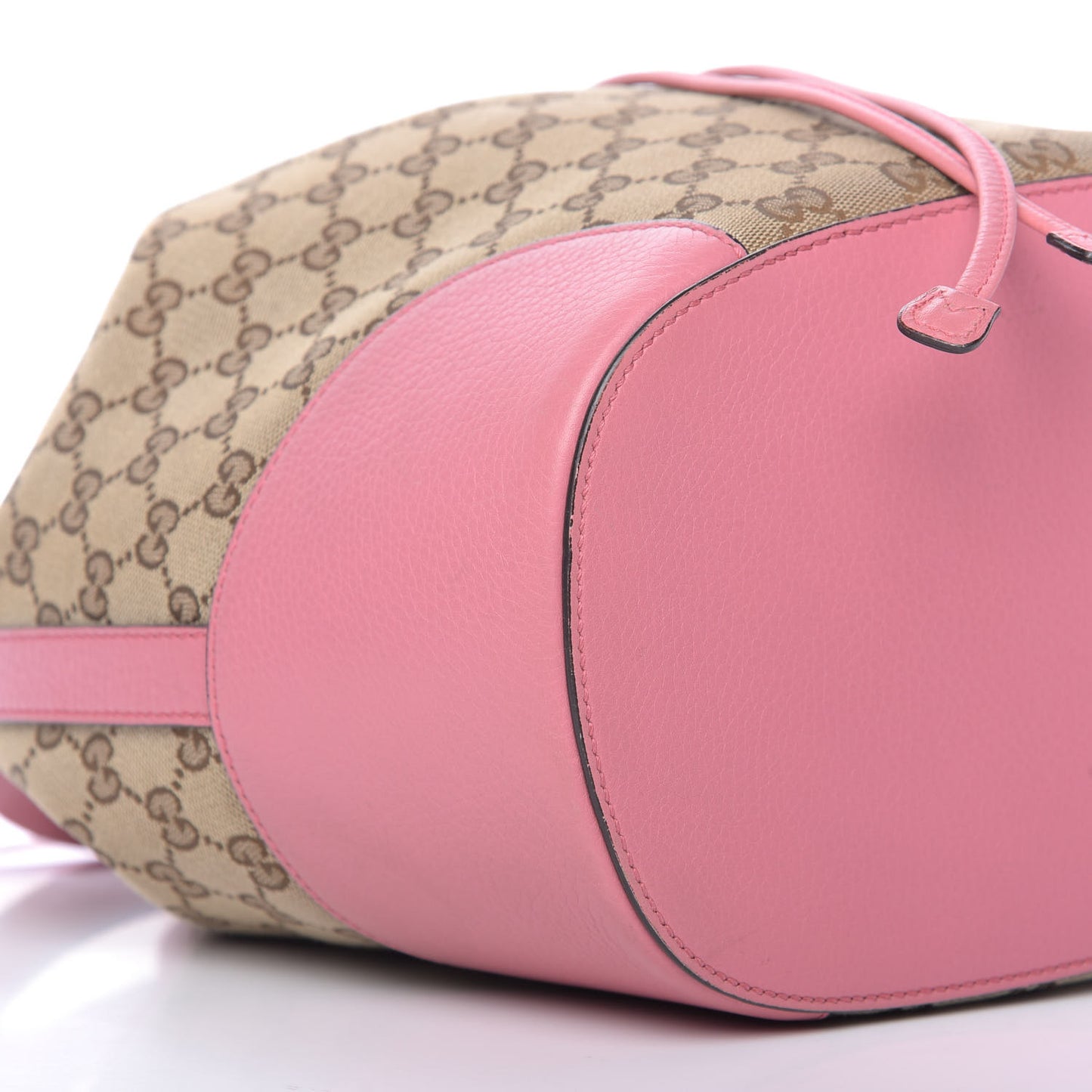 GG Monogram Calfskin Bucket Bag Pink