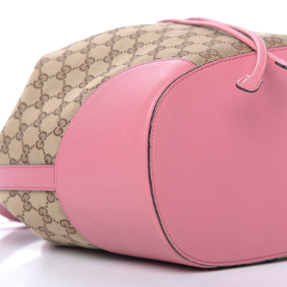 Gucci GG Monogram Calfskin Bucket Bag Pink 6 of 12