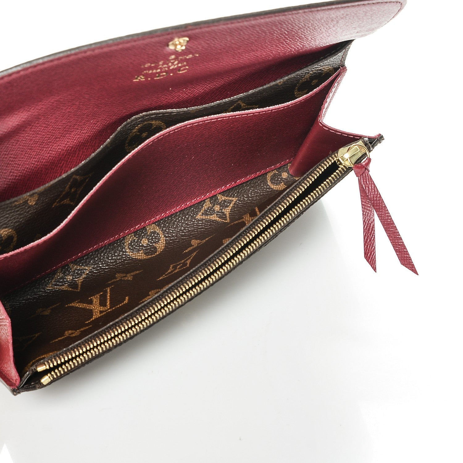Louis Vuitton Monogram Emilie Wallet Fuchsia 5 of 6