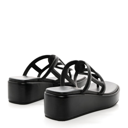 Hermes Nappa Gipsy Sandals 35 Black 4 of 9