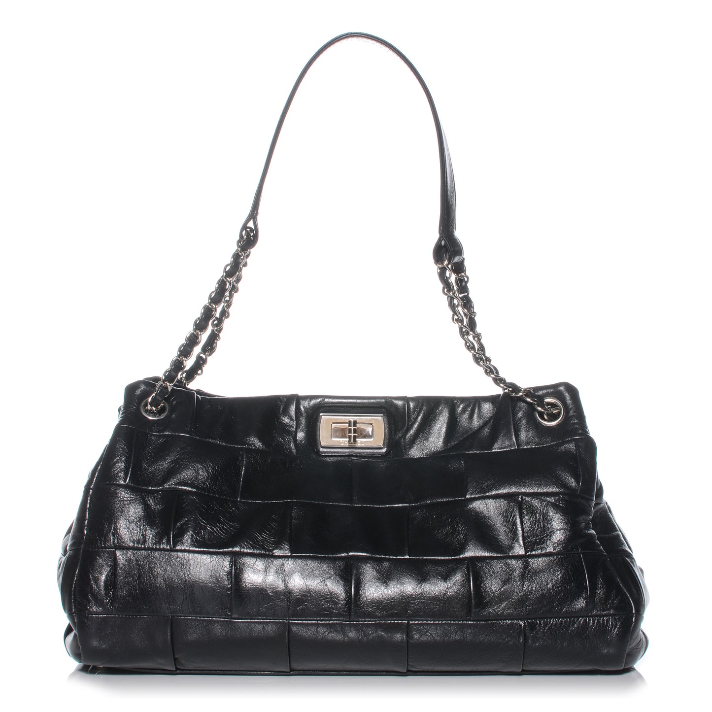 Lambskin Igloo Shoulder Bag Black