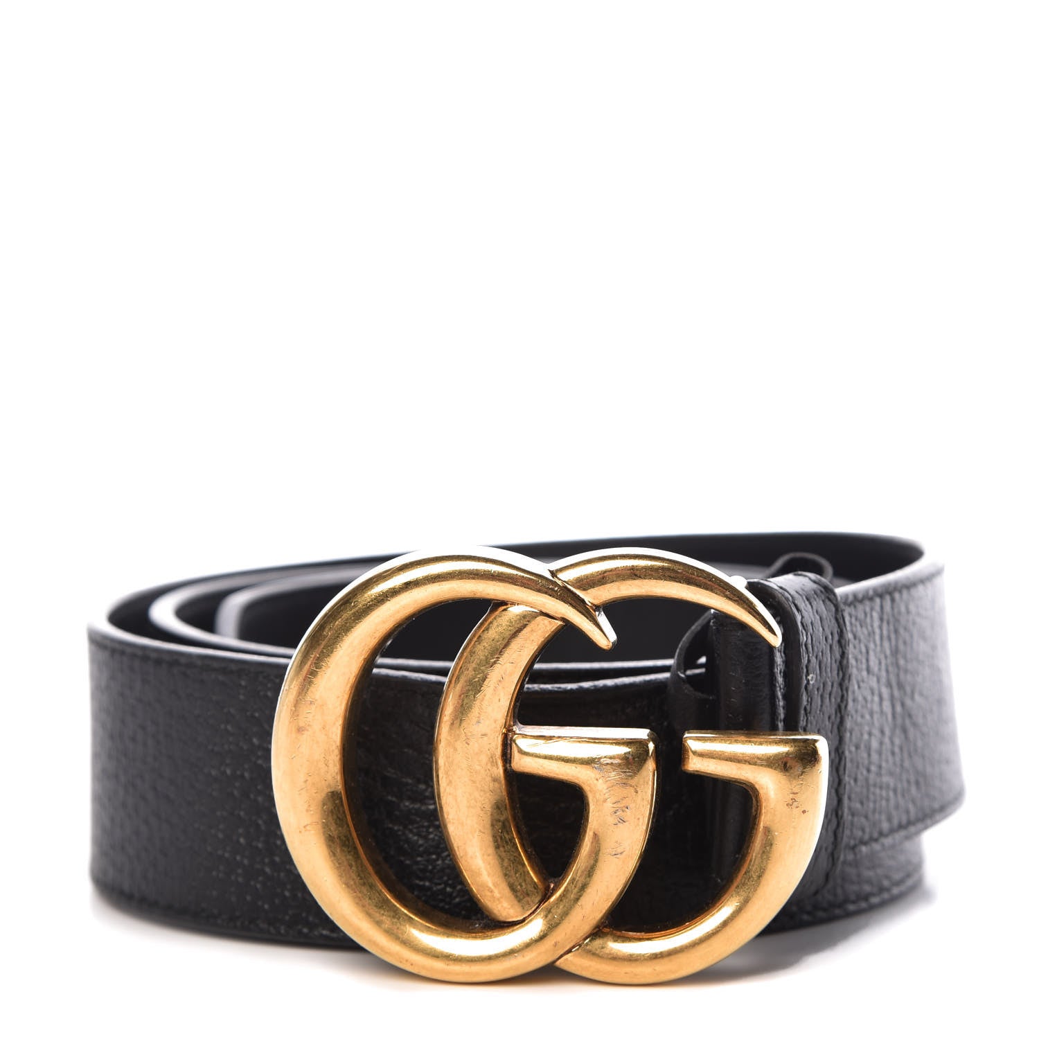 Gucci Textured Calfskin Double G 40mm Belt 85 34 Black 1 of 6