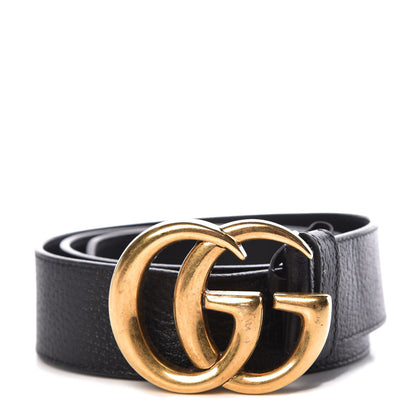 Gucci Textured Calfskin Double G 40mm Belt 85 34 Black 1 of 6