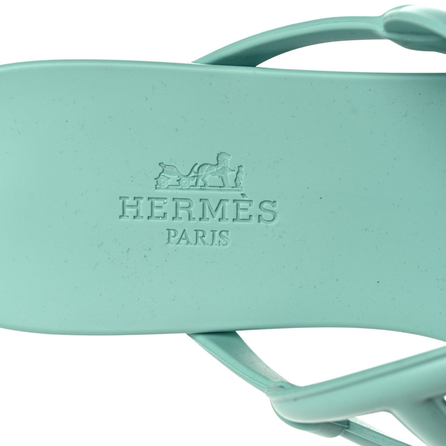 Hermes Rubber Womens Egerie Sandals 36 Vert Embrun 7 of 7