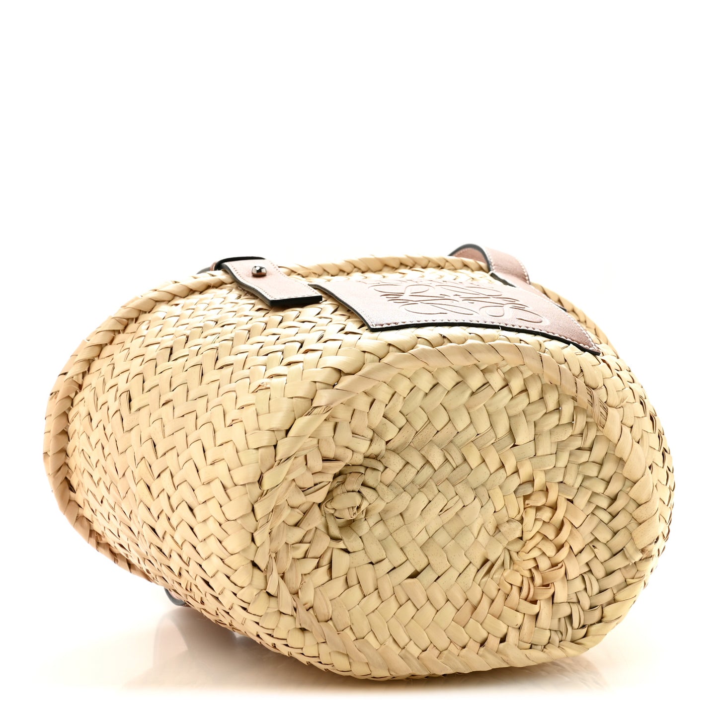 Raffia Small Basket Tote Bag Natural Tan