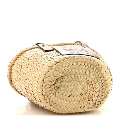 Loewe Raffia Small Basket Tote Bag Natural Tan 4 of 11