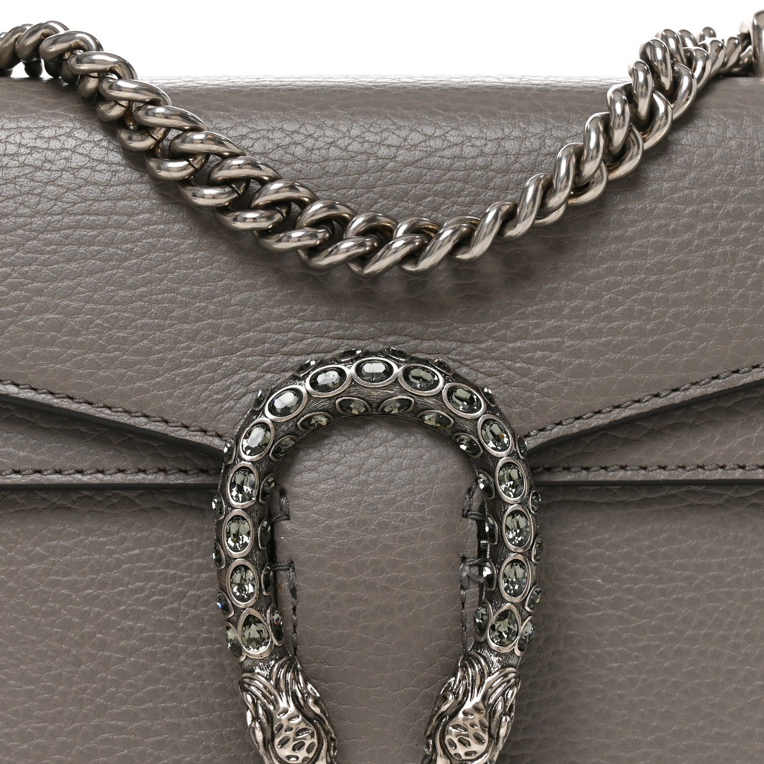 Gucci Calfskin Mini Dionysus Shoulder Bag Dusty Grey 8 of 10