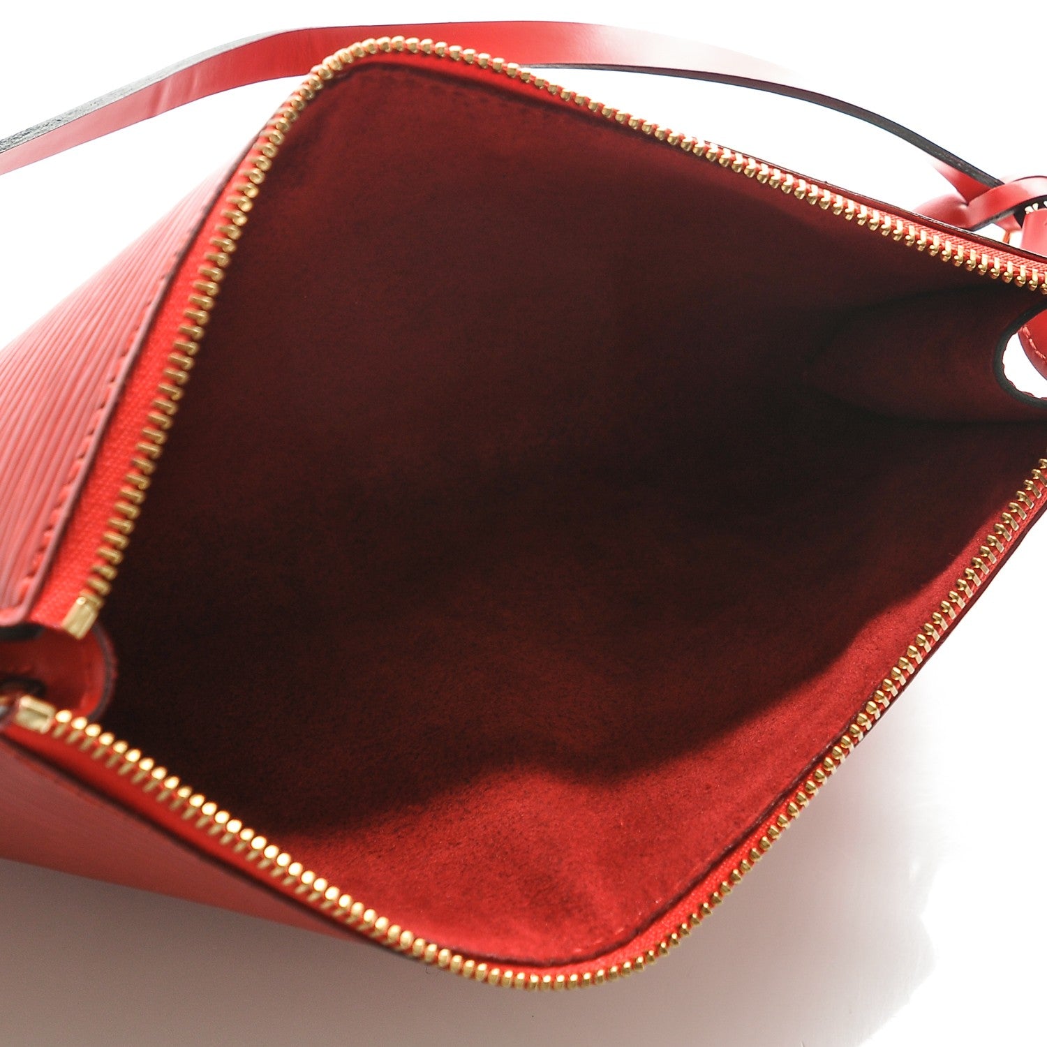 Louis Vuitton Epi Pochette Accessories 24 Castillan Red 5 of 6