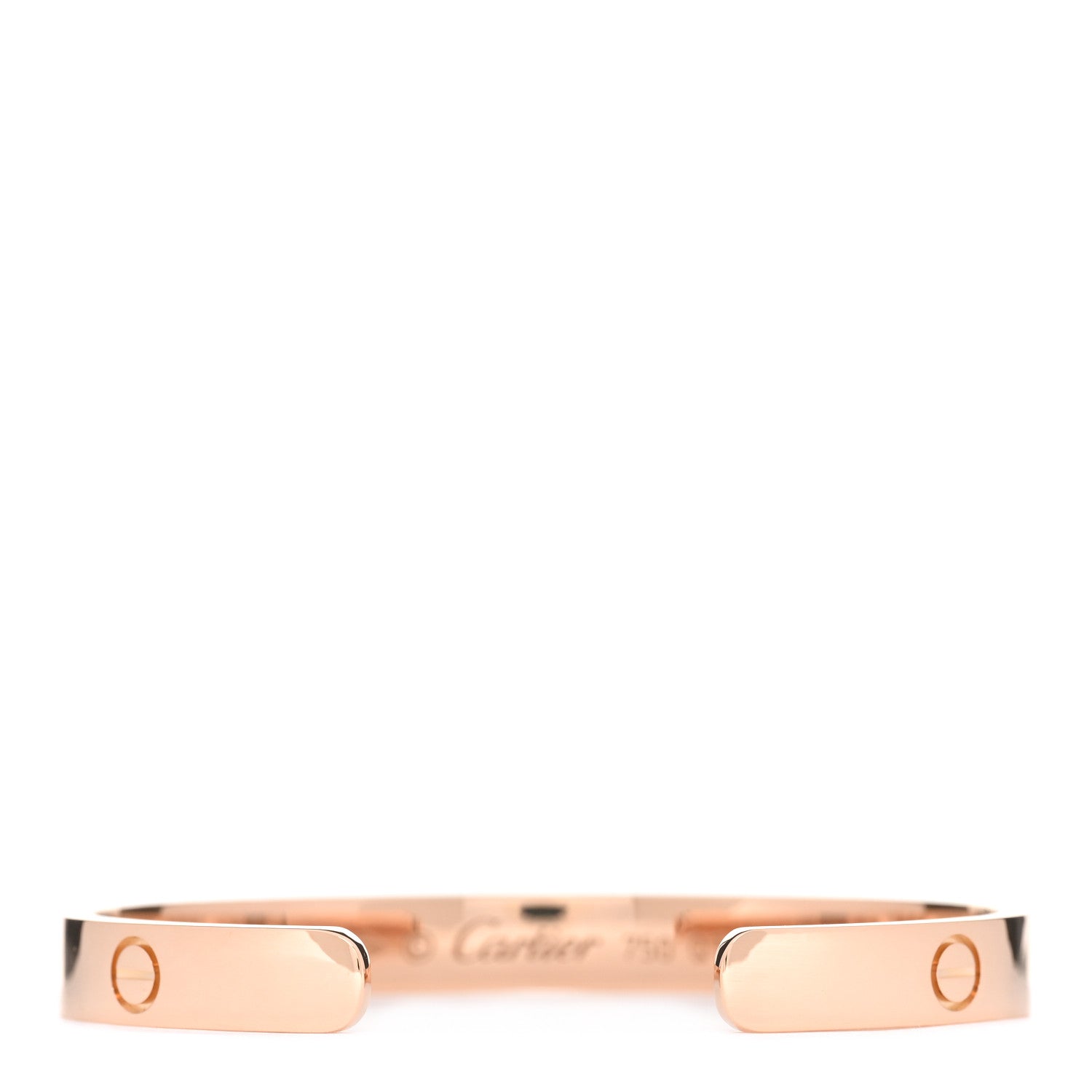 Cartier 18K Pink Gold LOVE Cuff Bracelet 16 2 of 3