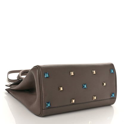 Salvatore Ferragamo Calfskin Large Studio Bag Caraway Seed 4 of 8