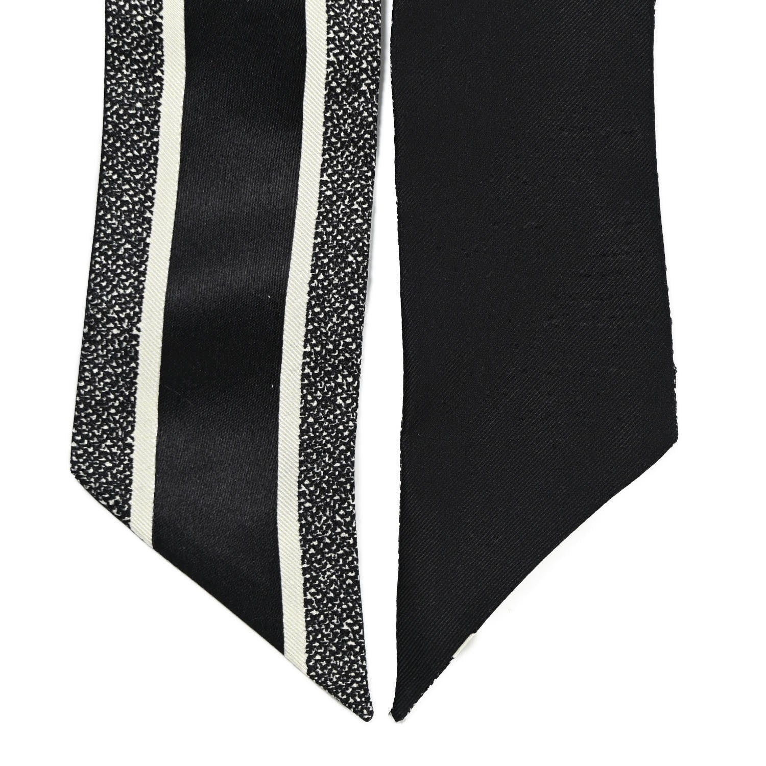 Christian Dior Silk 30 Montaigne Mitzah Scarf Black White 3 of 3