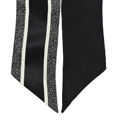 Christian Dior Silk 30 Montaigne Mitzah Scarf Black White 3 of 3