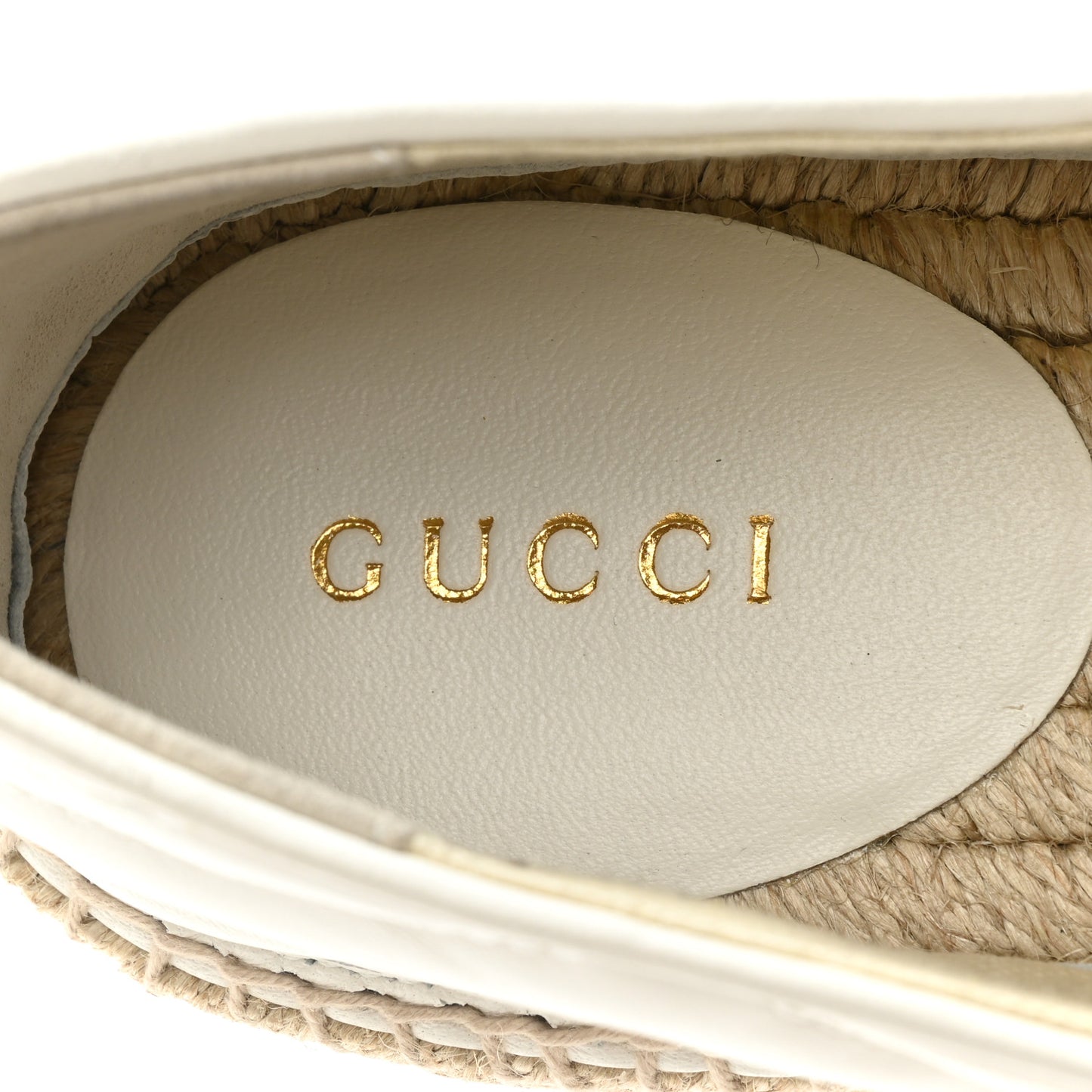Nappa Matelasse GG Marmont Espadrilles 40.5 Great White