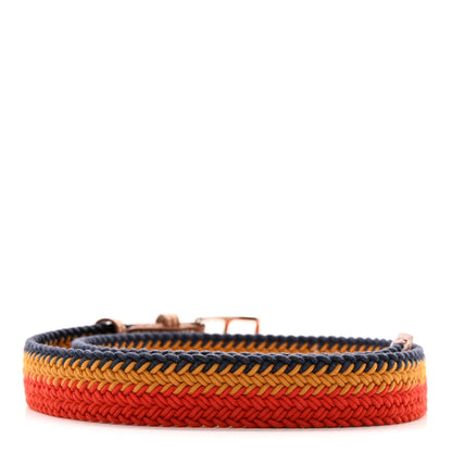 Hermes Taurillon Clemence Woven Rocabar Etriviere Belt 90 36 Multicolor 2 of 5