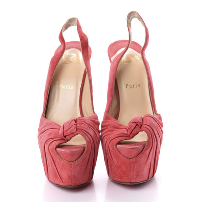 Christian Louboutin Veau Velours Miss Benin 160 Pumps 39 Rose Paris 2 of 7