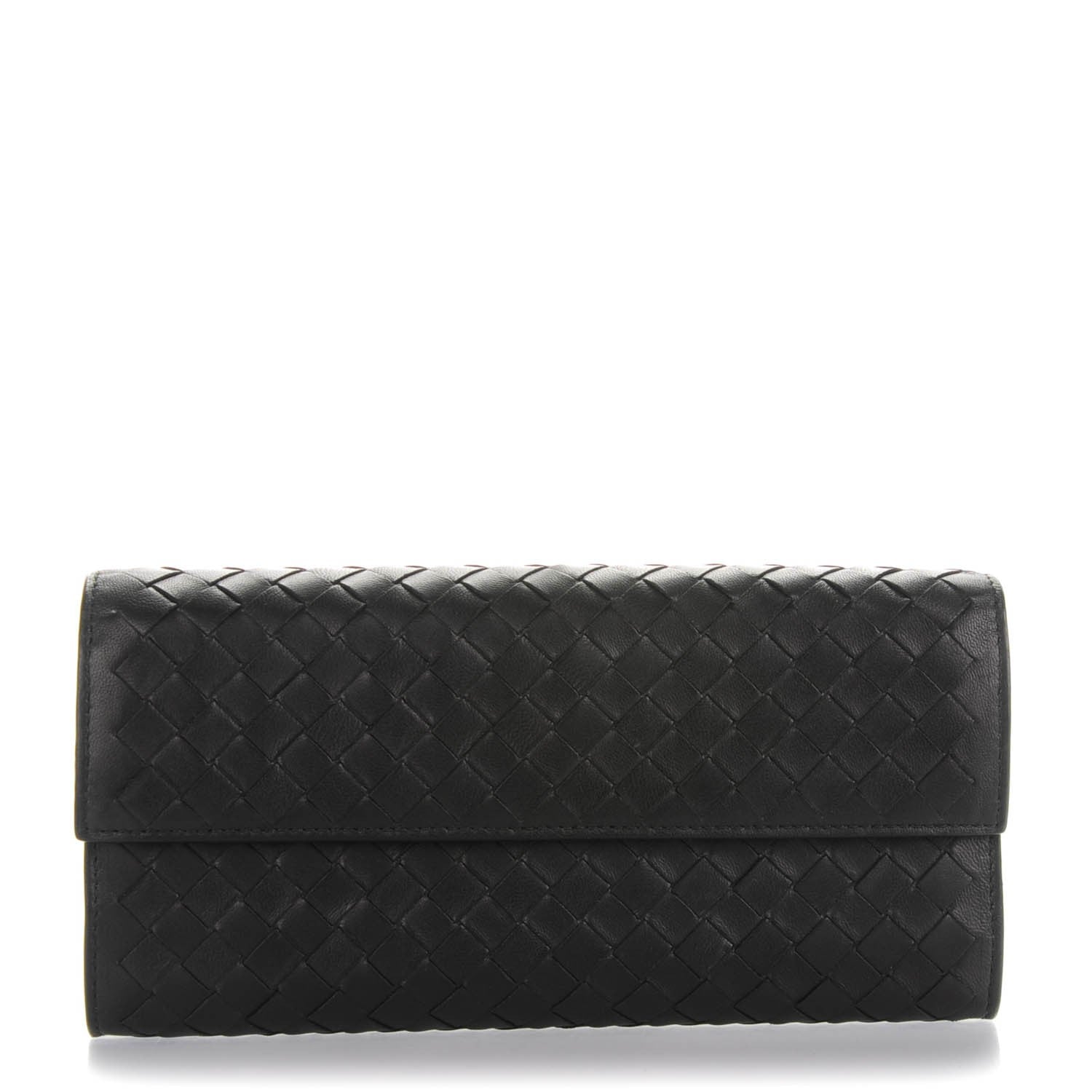 Bottega Veneta Nappa Intrecciato Continental Wallet Black 1 of 7