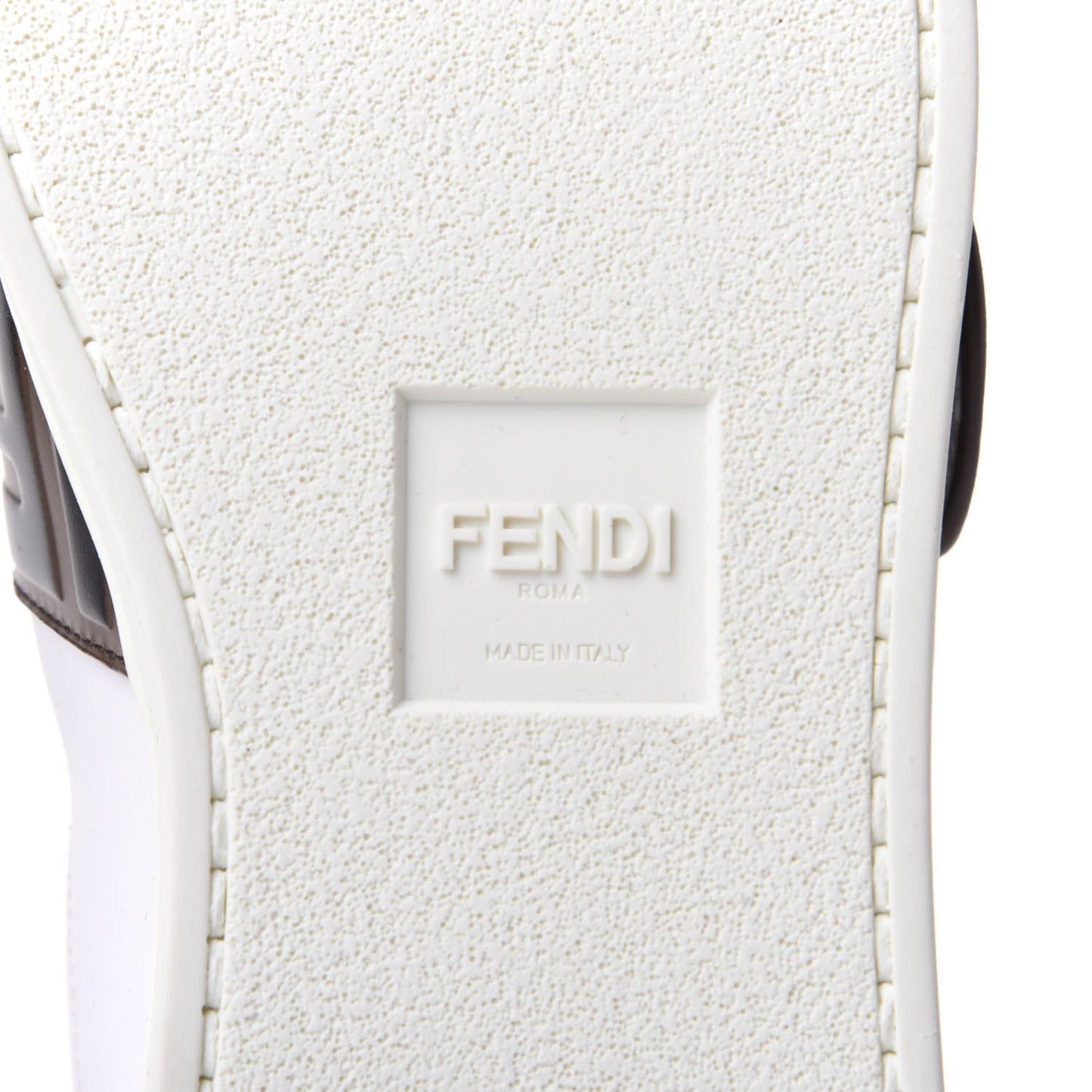Vitello FF Embossed Womens Slip On Sneakers 38 Ultra White Maya Black