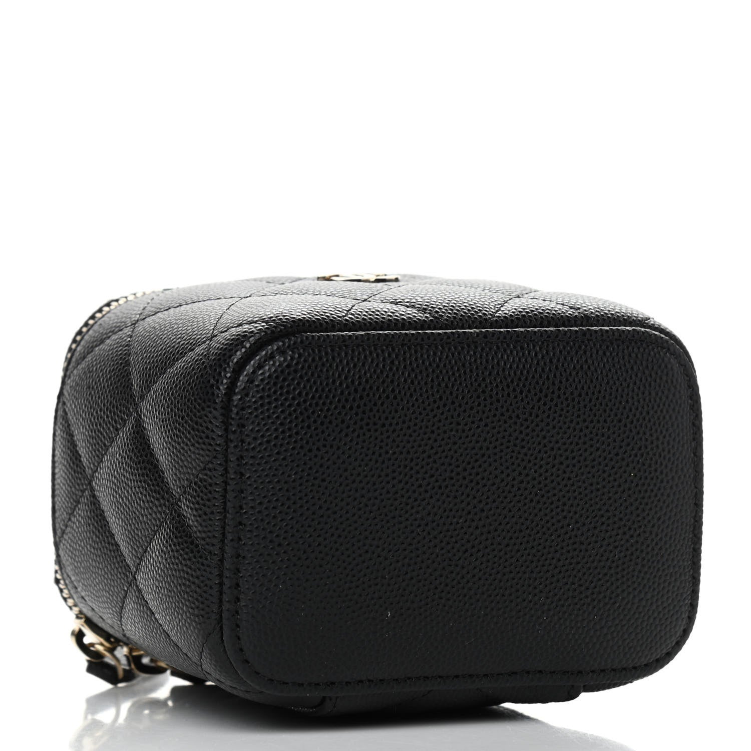 Chanel Caviar Quilted Mini Vanity Case With Chain Black 4 of 11
