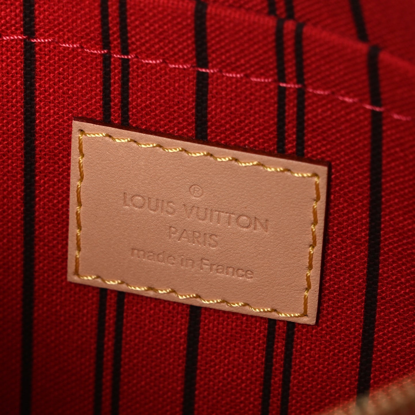Monogram Neverfull MM GM Pochette Cherry