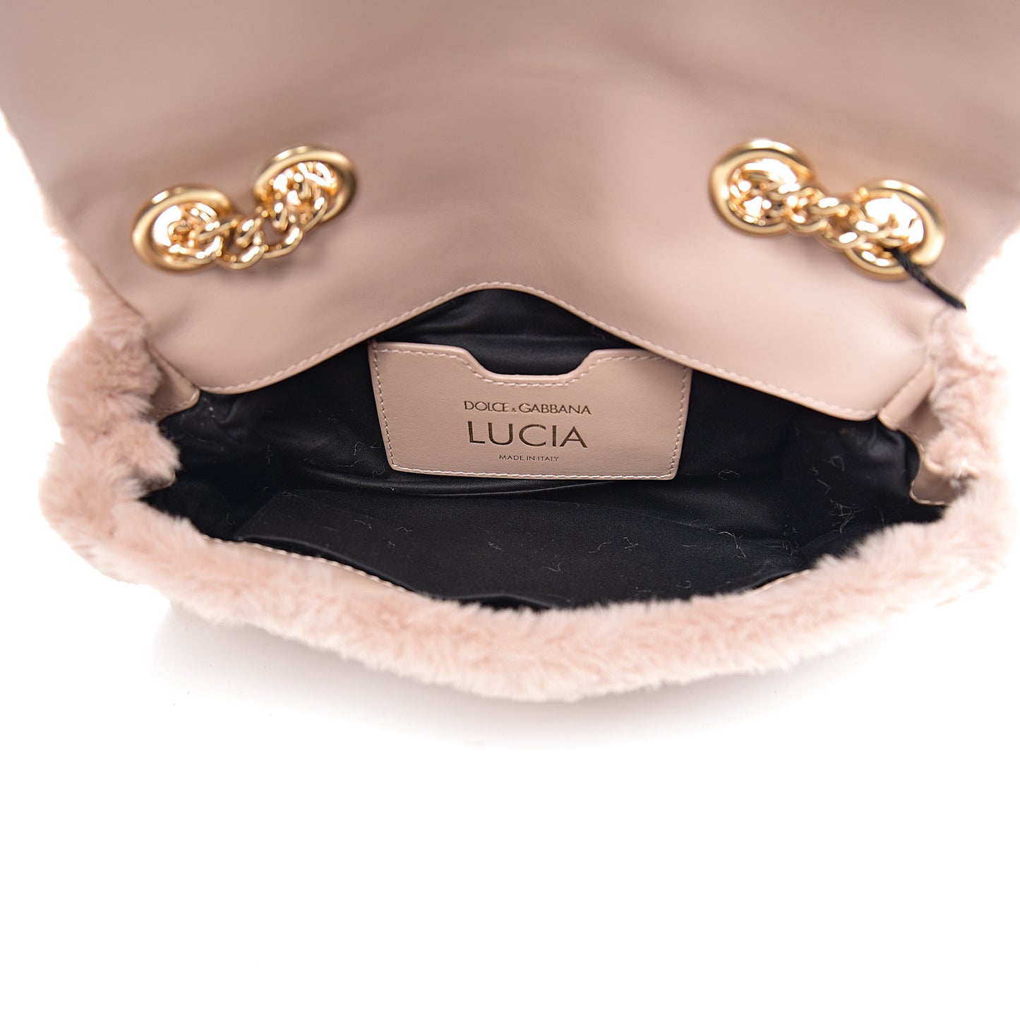 Faux Fur Watersnake Embellished Lucia Shoulder Bag Pink