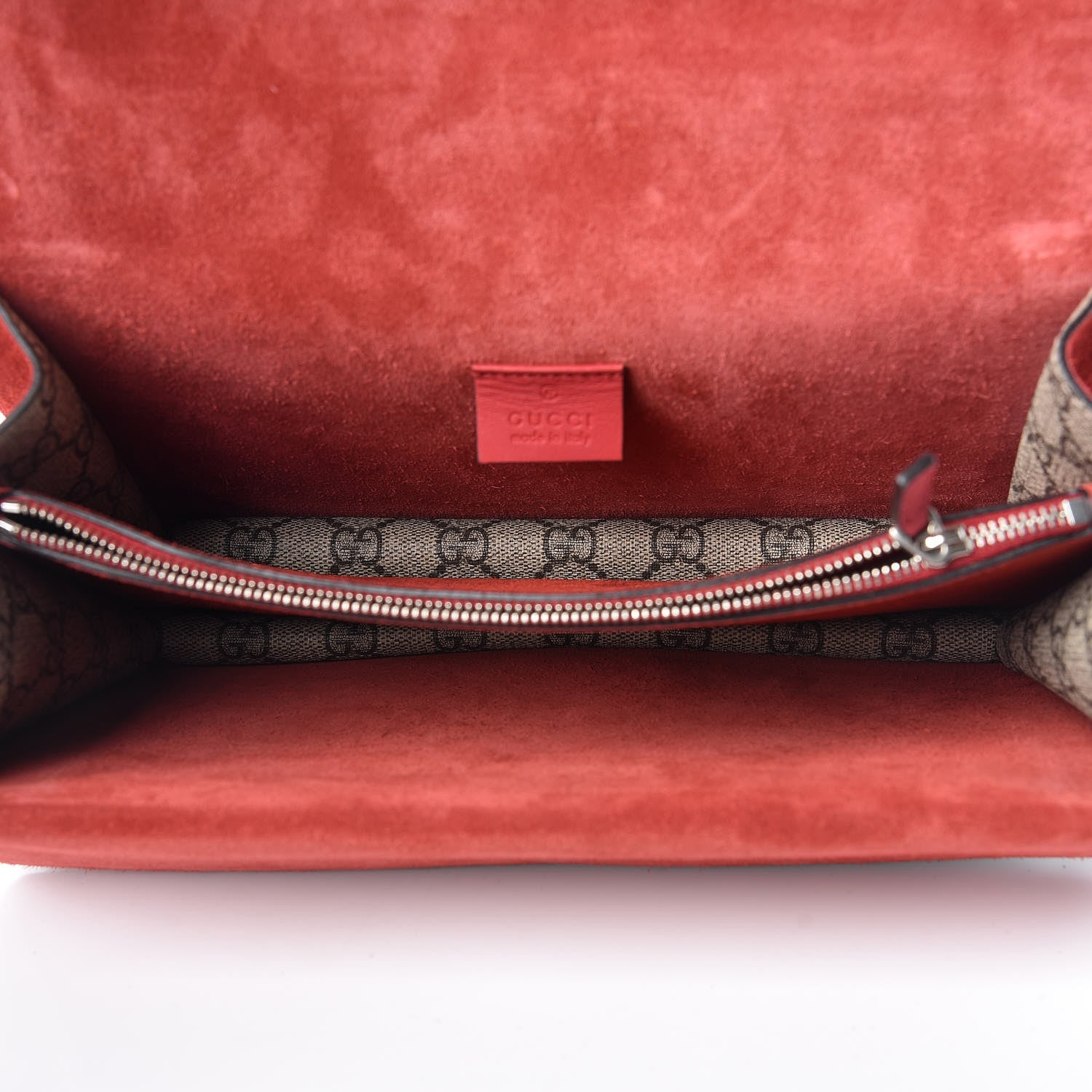 Gucci GG Supreme Monogram Small Dionysus Shoulder Bag Red 5 of 9