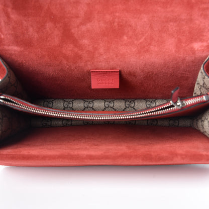 Gucci GG Supreme Monogram Small Dionysus Shoulder Bag Red 5 of 9