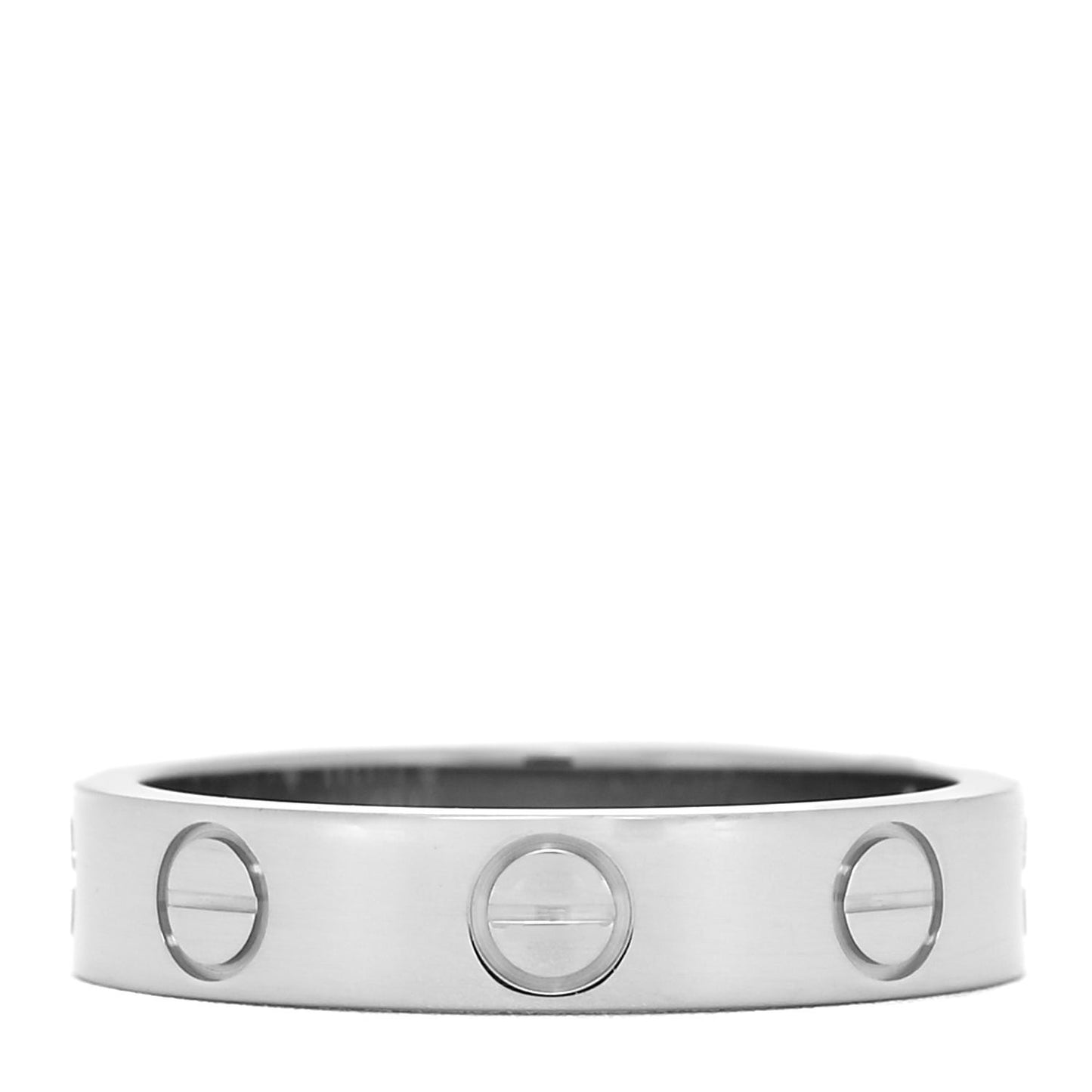 18K White Gold 3.5mm LOVE Wedding Band Ring 47 4