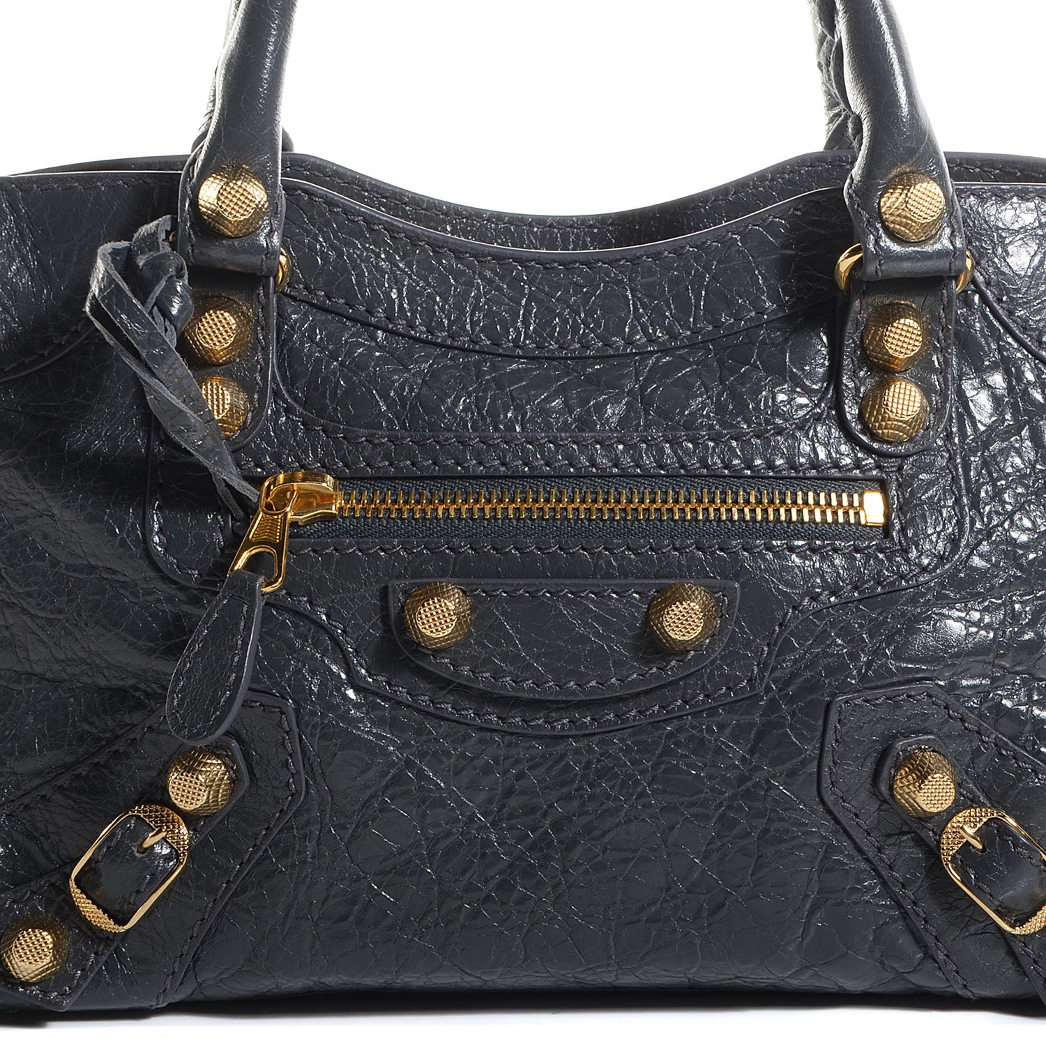 Balenciaga Agneau Giant 12 Gold Hardware Mini City Gris Fossile 11 of 11