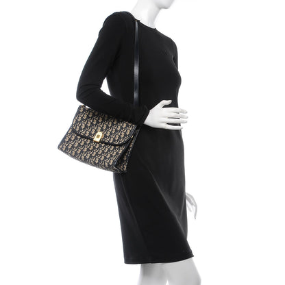 Christian Dior Monogram Shoulder Bag Navy Blue 2 of 8